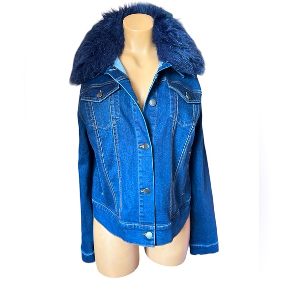 Max Jeans Jackets & Blazers - Max Jeans Jacket with Fur Colllar